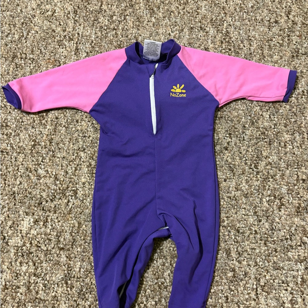 Sporty Purple and Pink One Piece Footies